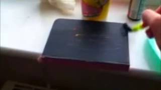 How to make a chalkboard notebook