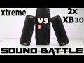 2 XB30 vs Xtreme :Sound Battle (binaural recording) -The real sound comparison