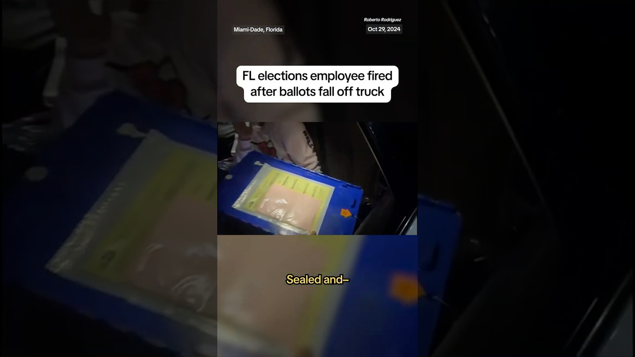 Florida elections employee fired after ballots fall off truck