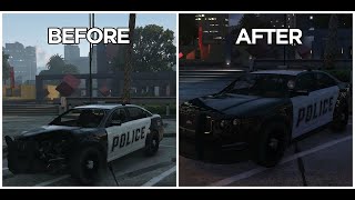 Police car, clean cop car ...