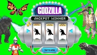 Godzilla JACKPOT SPIN GAME Godzilla Monsters Toys Slime King Ghidorah, Gamera, Mothra Games