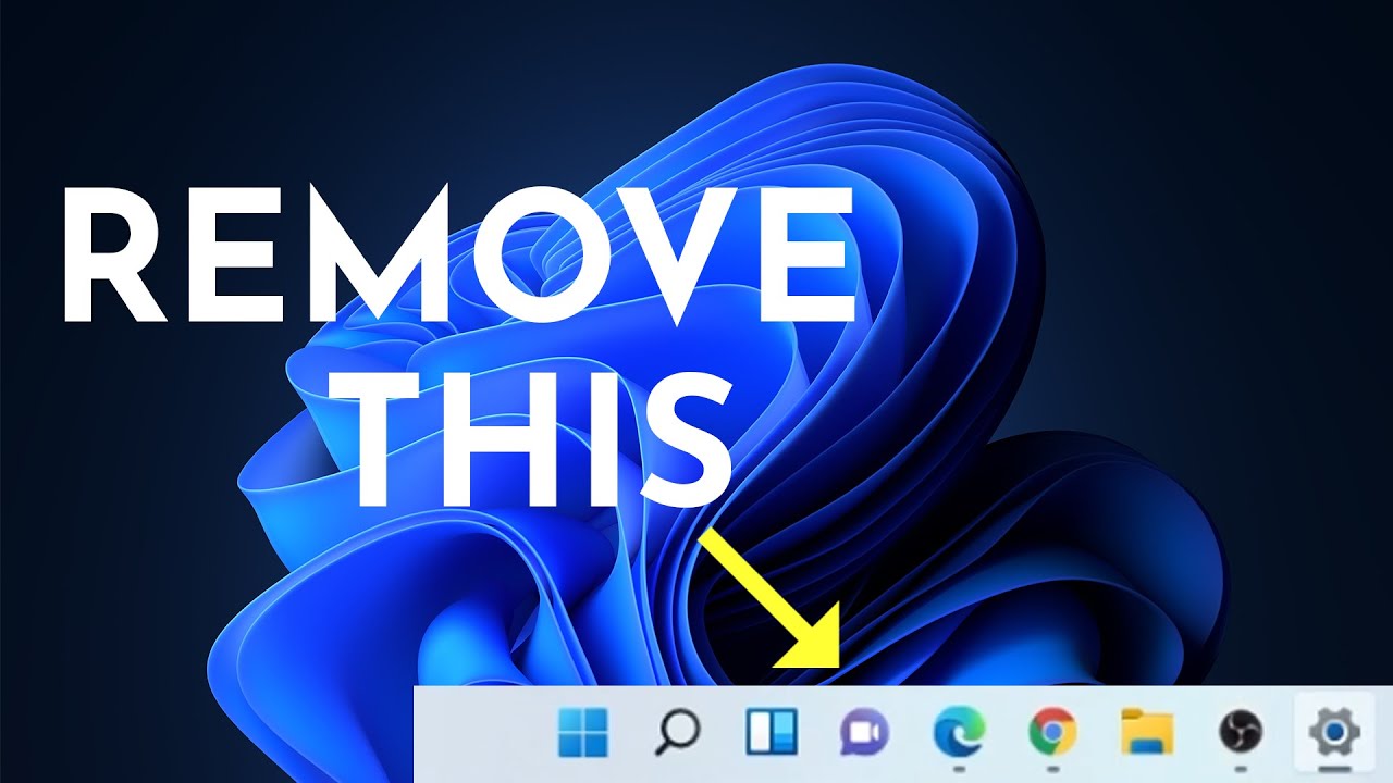 Hide Chat Icon Taskbar Windows 11 | Windows 11 Disable Chat - YouTube