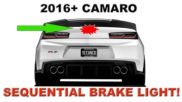 2016+ Camaro Sequential 3rd Brake Light.  Multiple pattern demo.