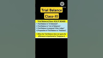 Features of trial balance|#shorts #trialbalance #shortsvideo