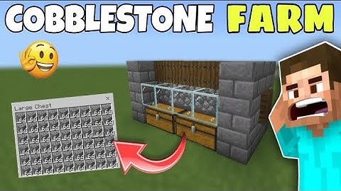 SIMPLE 1.19 AUTOMATIC STONE FARMTUTORIAL in Minecraft Bedrock (MCPE/Xbox/PS4/Switch/Windows10)