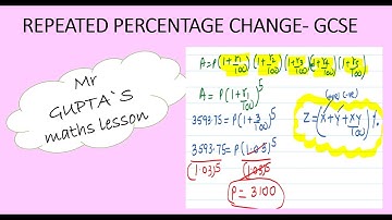 REPEATED PERCENTAGE CHANGE- GCSE