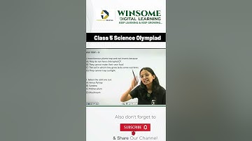 Class 5 Science Olympiad MCQ  #olympiadprep #scienceolympiad #sofolympiad #sof #nso