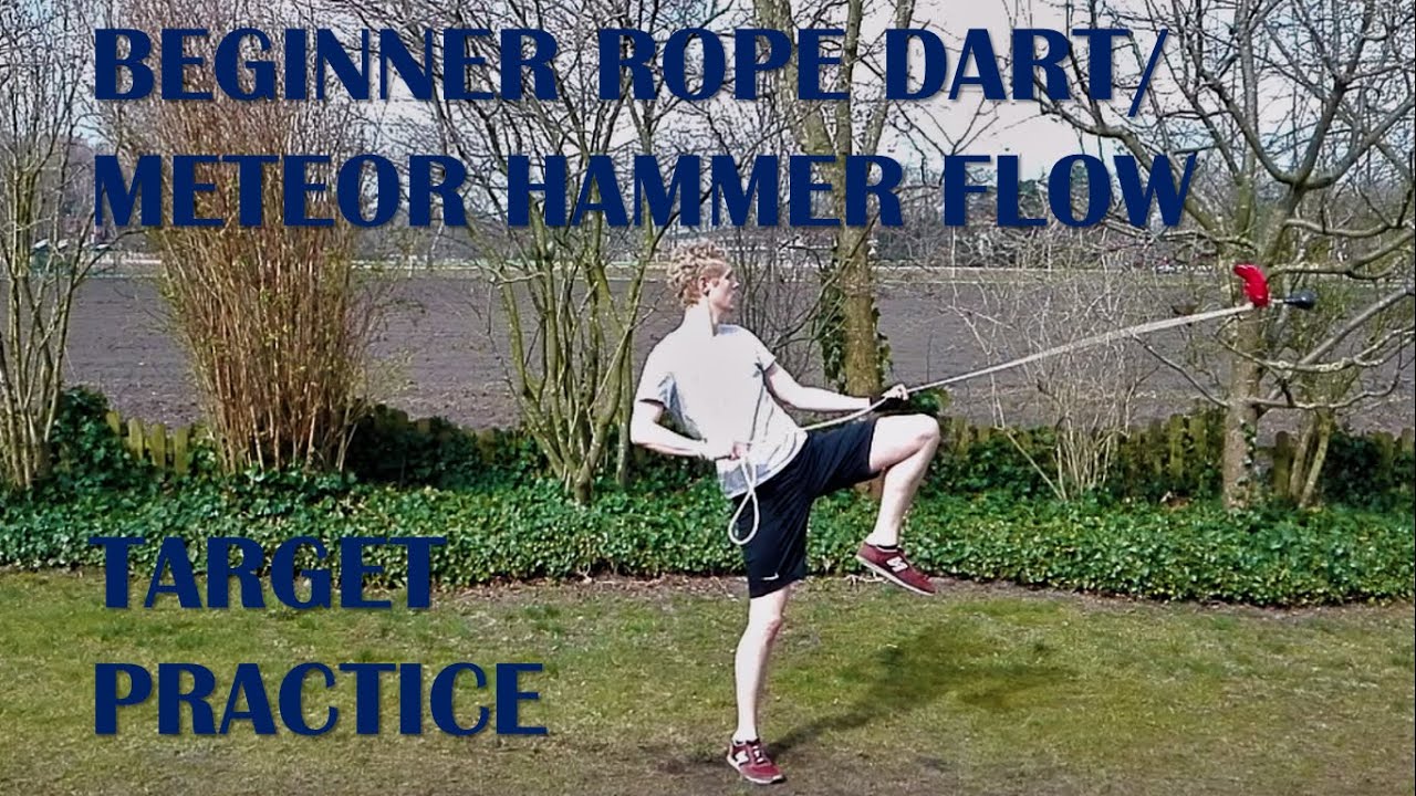 Beginner Rope Dart/Meteor Hammer Flow + Target Practice 