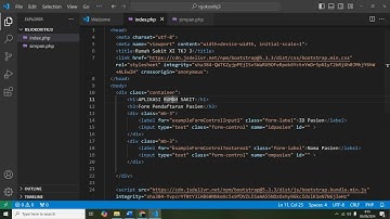 Pembuatan Form Input Pasien dengan HTML dan PHP