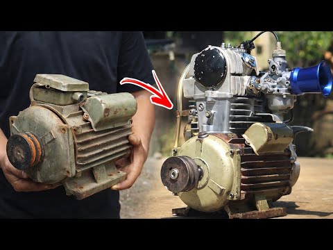 I Turned an Electric Motor Into Gasoline Engine
