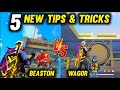 TOP 5 SECRET TIPS AND TRICKS IN FREE FIRE | BEASTON VS WAGOR (PART- 41)