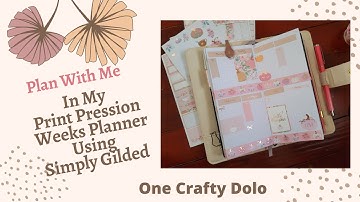 Plan With Me In My Print Pression Weeks Planner
