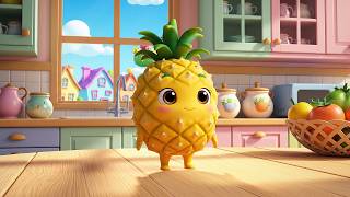 Pineapple Song for Kids 🍍 | Pineapple on Kitchen Table | Fun Nursery Rhymes &amp; Baby Songs
