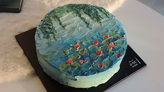 모네 수련수채화 케이크 만들기Claude Moneerliliescake Making Video