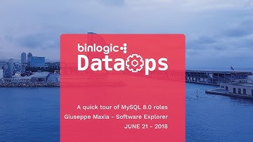 DataOps Barcelona 2018 - A quick tour of MySQL 8.0 roles