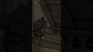 Skyrim AFK Sneak Leveling Trick (Easy XP) #skyrim #skyrimguide #youtubeshorts