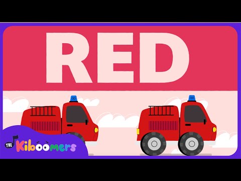 Meet The Color Red - THE KIBOOMERS' Preschool Songs - Things That are Red