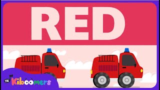 Meet The Color Red - THE KIBOOMERS' Preschool Songs - Things That are Red Resimi