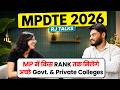 MPDTE 2026 | Govt. &amp; Private Colleges CSE Cutoff | 1-12 Lakh Colleges Options | JEE Mains 2026