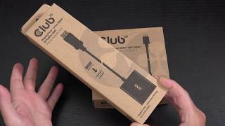 Club 3D DisplayPort 1.4 to HDMI 2.1 Adapter (CAC-1085) Unboxing and First Look