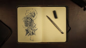 How to Draw Samurai - Step by Step Tutorial By || Ravi Katiyar || Drawing Diary 2000 ||