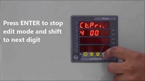 Programming of Multifunction Meter L&T