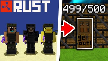 We Raided Every Wooden Door Base On Outlands... - Minecraft Rust Survival #4