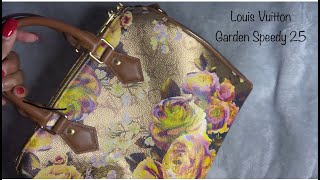 LOUIS VUITTON Metallic Monogram LV Garden Speedy Bandouliere 25