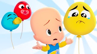 What’s wrong with the baby balloons? | Learn the shapes with Cuquín and Ghost's color cube