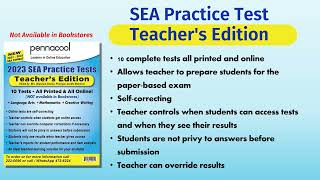 Pennacool 'Teacher's Edition' SEA Practice Tests