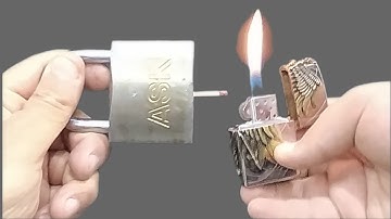 Insane way to open any lock without a key! Amazing tricks with matches, That Work Extremely Well😀