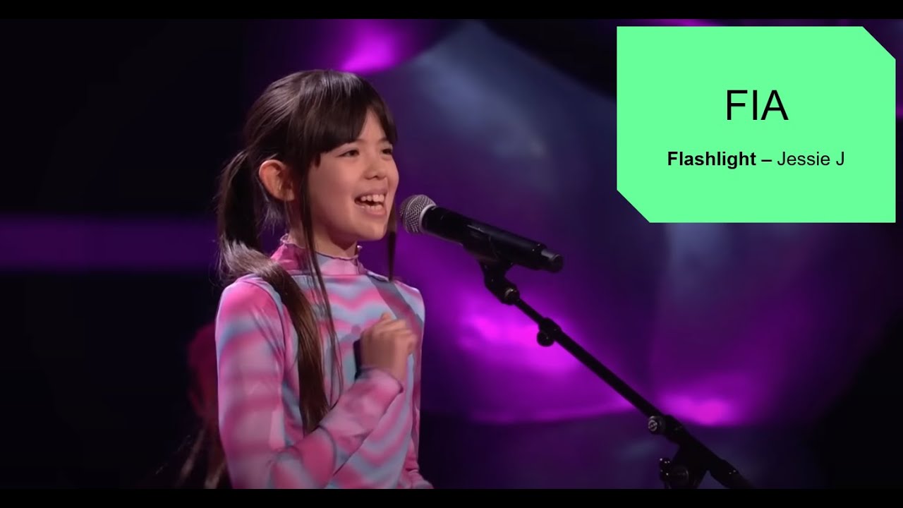 Fia Flashlight (Jessie J) The Voice Kids 2023 Short Version YouTube