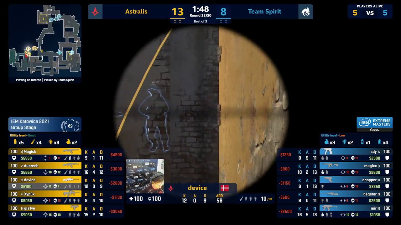 4k by Degster Astralis vs Team Spirit (IEM Katowice 2021)