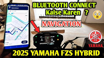 2025 Yamaha FZS Hybrid Bluetooth Navigation | How to CONNECT BLUETOOTH and Use it ? JD Vlogs Delhi