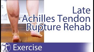 Late Achilles Tendon Rupture Repair Rehab