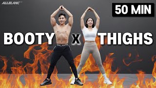 [허벅지 군살 삭제✂️] 탄탄한 애플힙 만들기 50분 하체 위주 타바타 with @pinkhip | 50min LOWER BODY STRENGTH WORKOUT