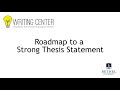 Understanding Thesis Statements
