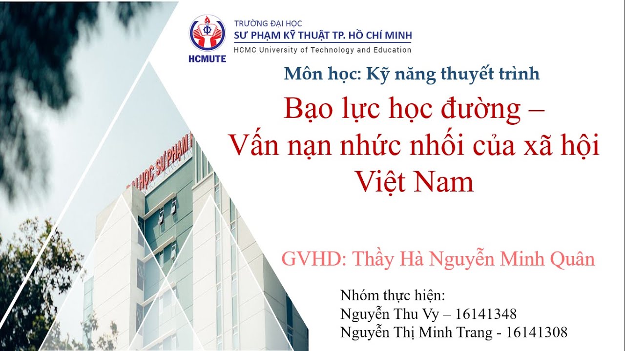 Nghị luận xã hội về bạo lưc học đường | Thuyết trình Bạo lực học đường – Vấn nạn nhức nhối của xã hội Việt Nam