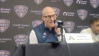 Postgame: Akron coach John Groce