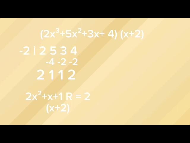 SYNTHETIC DIVISION A TUTORIAL CLIP