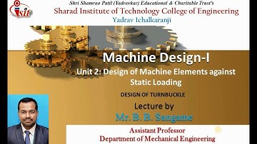 Design procedure of turn buckle