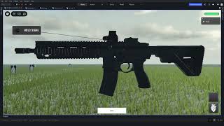 Advanced Gun System in Roblox Studio Test