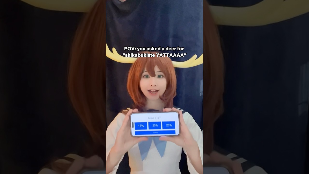 before that it’ll ask a few question 🦌 [Shikanokonokonokokoshitantan Nokotan Cosplay]