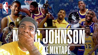 Young Nba Fan Reacts to Magic Johnson ULTIMATE Mixtape!