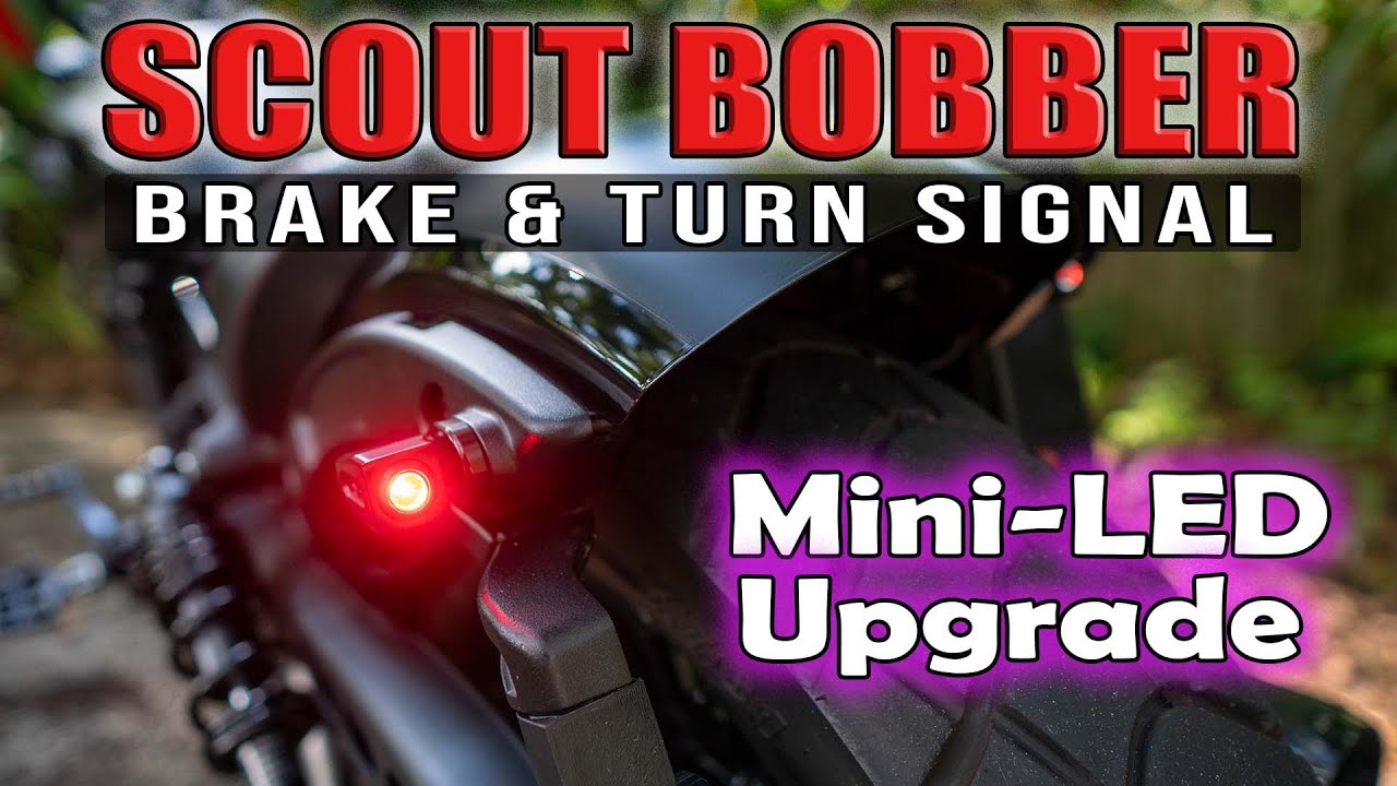 Эпизод 6 — Модернизация и замена фонарей указателей поворота и торможения Indian Scout Bobber на ...