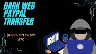 Dark Web PayPal Transfer $1500 USD for $95 BTC Only