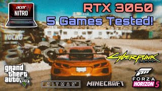 ACER NITRO 5 / RTX 3060 & RYZEN 7 5800H / GAMING TEST / 5 GAMES TESTED IN 2022! / LAPTOP REVIEW!