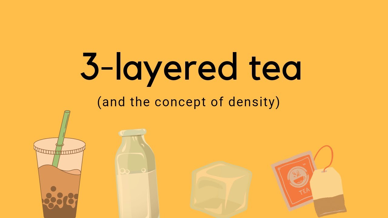 Three Layer Tea and the concept of Density Teh 3 Layer (Recipes in