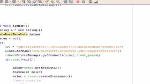 Conexion java - SQL Server Parte 2