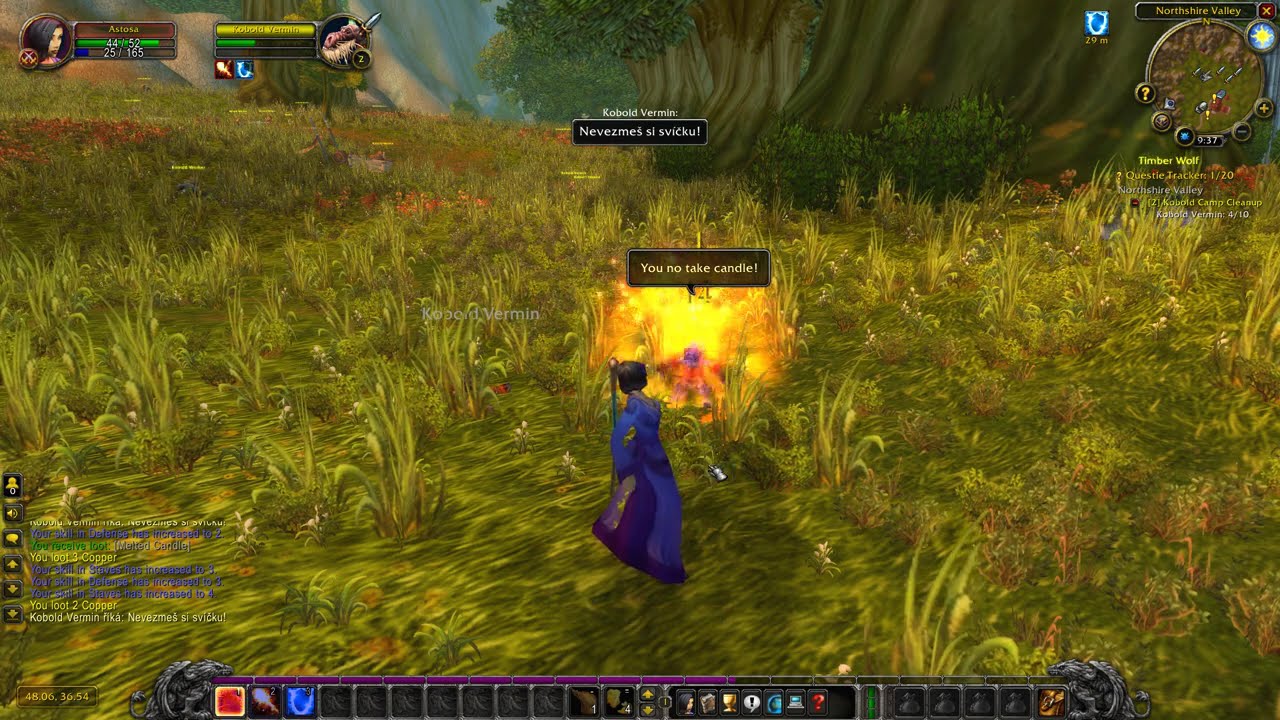 World of Warcraft - Český AI dabing (Addon) ukázka! (Human)